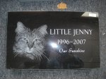 Pet Marker - #2 - <p>16" X 10" X 2" thick laser etched</p>